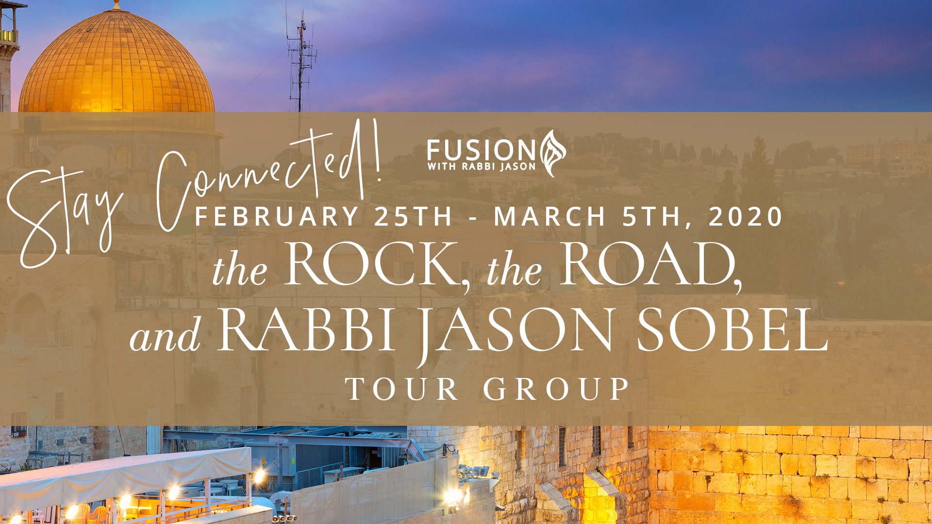 RRR Tours Fusion Global with Rabbi Jason Sobel