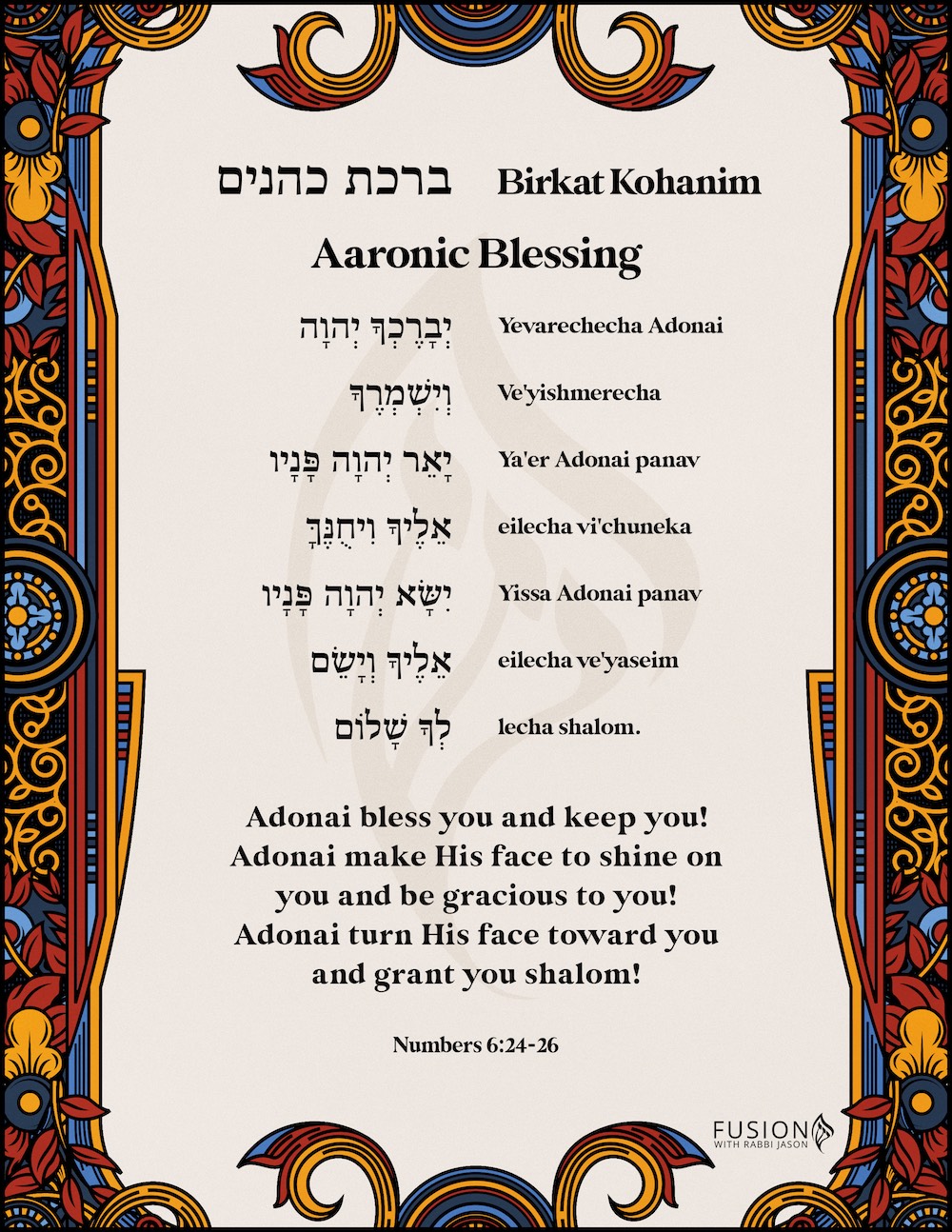 Birkat Kohanim The Priestly Blessing Fusion Global With Rabbi